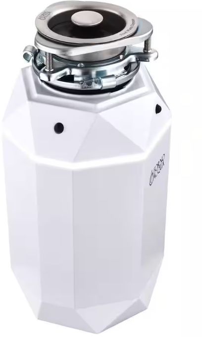 FORNO ACQUA® BrightDIAMOND 0.75 HP Continuous Feed Moonstone Garbage Disposal with Surround LED and Integrated Air Switch-1