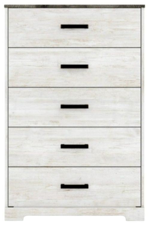 Signature Design by Ashley® Shawburn Charcoal Gray/Whitewash Chest-1