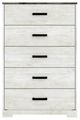 Signature Design by Ashley® Shawburn Charcoal Gray/Whitewash Chest-1