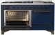 Ilve® Majestic III 60" Midnight Blue Pro Style Dual Fuel Natural Gas Range with Solid Door and Burnished Trim-2