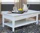 John Thomas Furniture® Destination Pure White Spencer Coffee Table-4