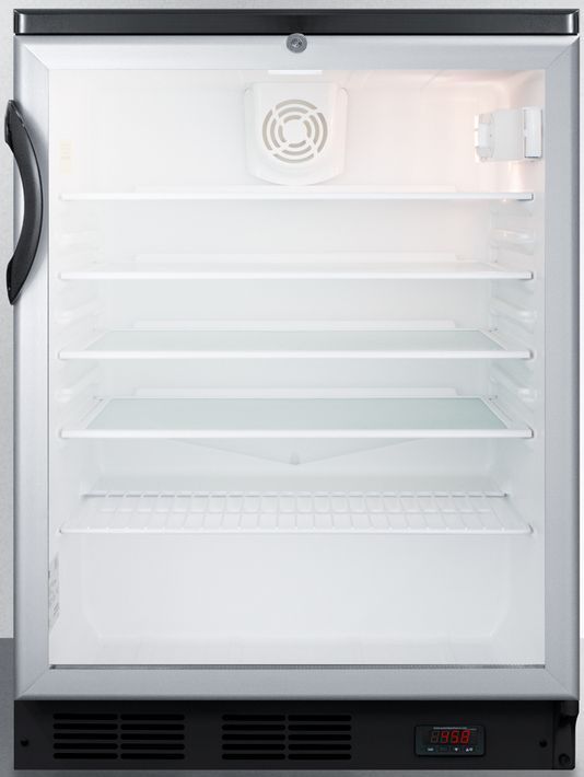 Summit® Commercial Series 24" 5.5 Cu. Ft. Stainless Steel Beverage Center-0
