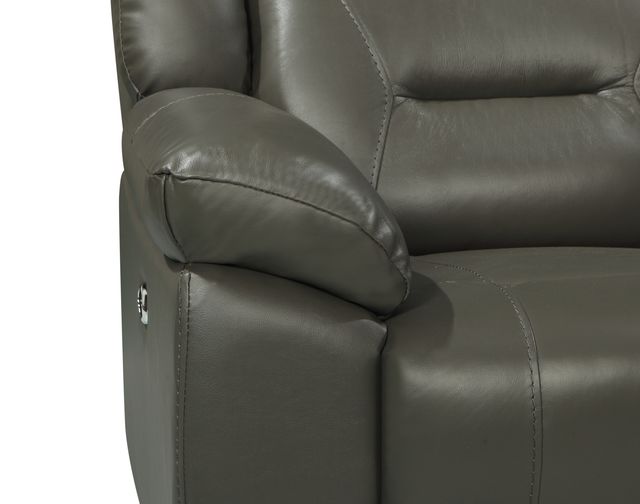 New Classic® Home Furnishings Sebastian Gray Leather Sofa-2