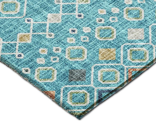Dalyn™ Rug Company Portico PO4 Teal 5'x8' Area Rug-2