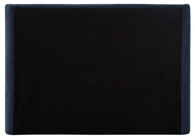Meridian Furniture Penny Navy King Chenille Fabric Upholstered Panel Bed-3