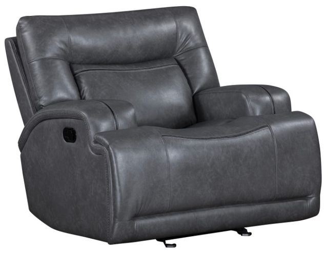 New Classic® Home Furnishings Titan Gray Manual Glider Recliner-0