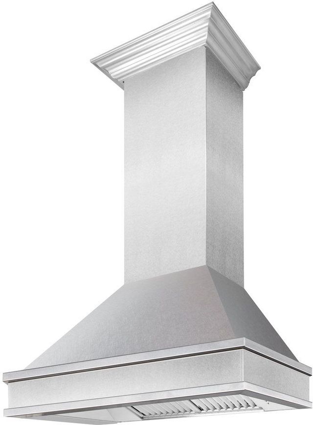 ZLINE Designer Series 36" Satin Stainless Steel Outdoor Wall Mounted Range Hood-1
