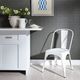 Liberty Furniture Vintage Antique White Bow Back Side Chair-1