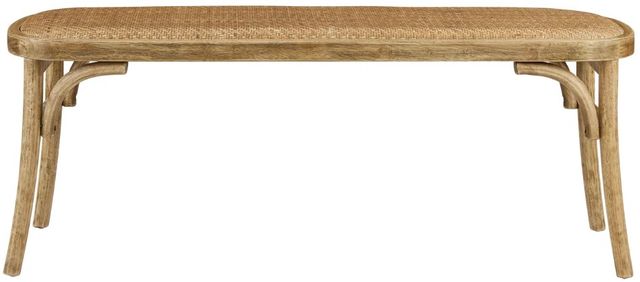 Linon Hyde Brown Bentwood Bench-2