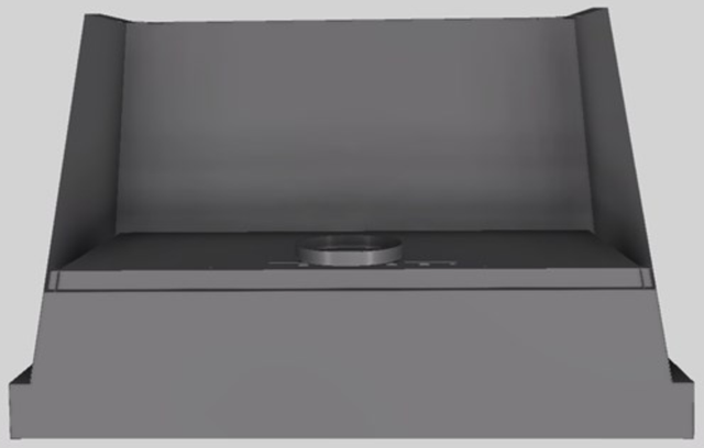 Vent-A-Hood® Designer Series 48" Gunsmoke Wall Mounted Range Hood-3
