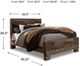 Benchcraft® Derekson Multi Gray Queen Panel Bed-1