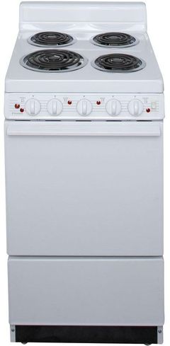 Premier 20" White Freestanding Electric Range