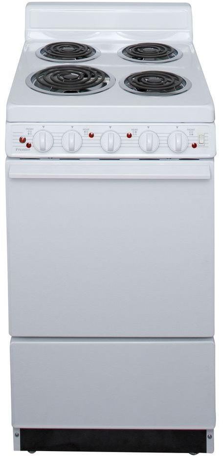 Premier 20" White Freestanding Electric Range-0