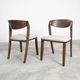 Furniture of America® Hadsten 2-Piece Rich Walnut Side Chair-3