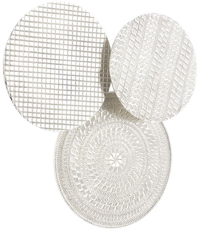 Deco Marche U Select Silver Metal Plate Wall Decor with Textured Pattern-1