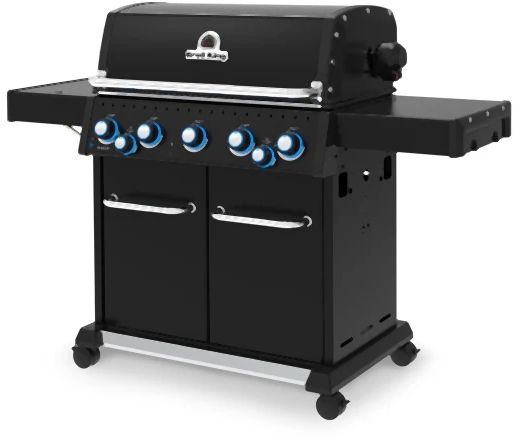 Broil King® Baron™ 590 Pro Shadow 5-Burner Black Freestanding Liquid Propane Grill-3