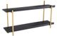 A & B Home Black 2-Tier Shelf-0