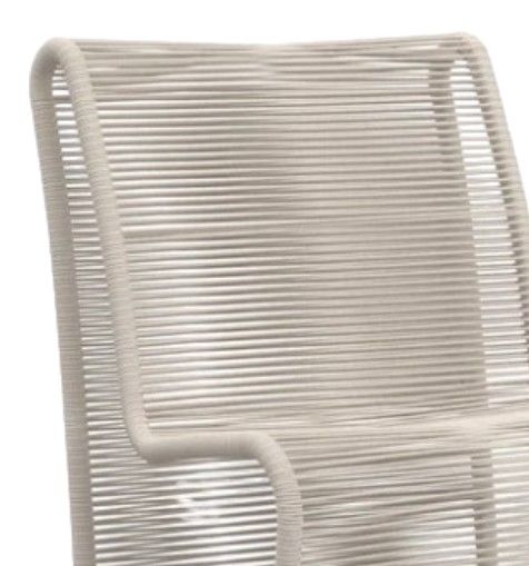 Sunset West Sand Olefin Rope Armless Outdoor Club Chair-1
