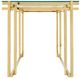 Sagebrook Home 24" Glass Top Side Table with Gold Base-0