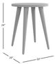Jofran Inc. Prelude Walnut Round End Table with Black Base-2