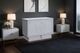 Cottage Creek Furniture McKenzie Distressed White Queen Sleep Chest-2