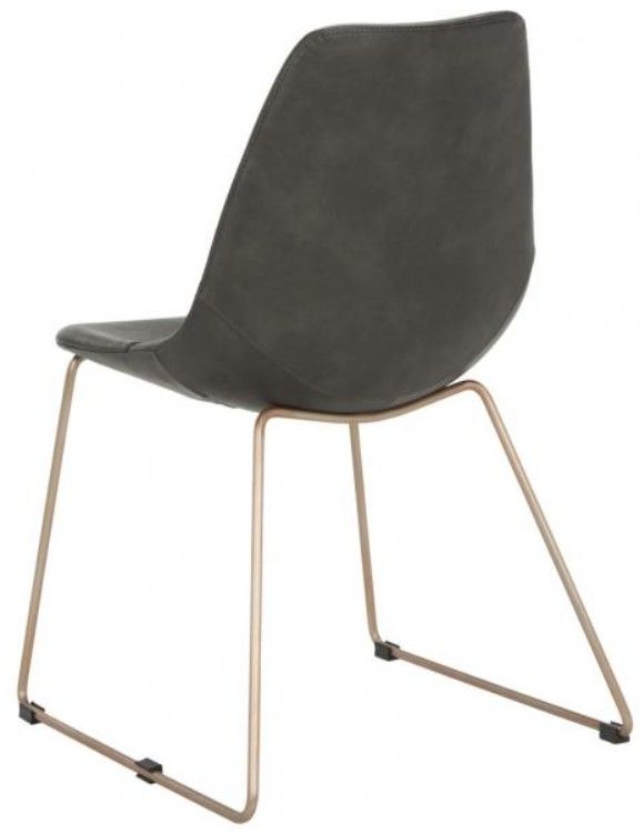 Safavieh Dorian 2-Piece Copper/Gray Dining Side Chair Set-4