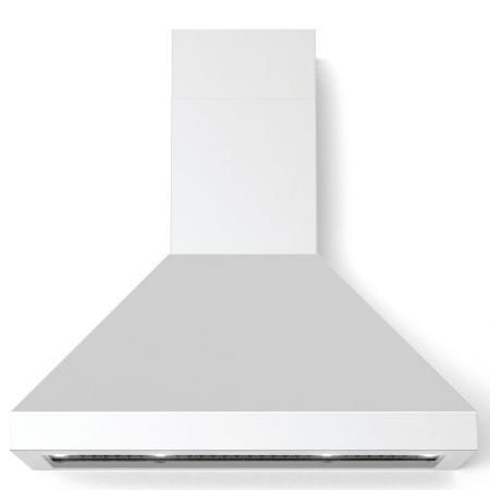 Verona® Designer Series 36" White Wall Mounted Chimney Range Hood-0