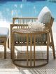 Tommy Bahama® Outdoor St. Tropez Faux Teak Demilune End Table-2