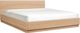 Moe's Home Collection Round Off Light Brown King Bed-4