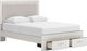 Signature Design by Ashley® Zuraleus White Queen Upholstered Panel Storage Bed-1