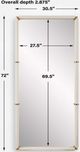 Uttermost® Cyprus White Dressing Mirror-3