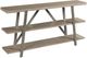 Hammary® West Fork Bailey Aged Taupe Console Table with Nickel Base-0