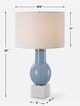 Uttermost® Clear Sky Blue Glass Table Lamp-2