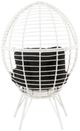 ACME Furniture Galzed Black/White Metal/Wicker Outdoor Patio Lounge Chair -4