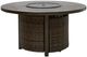 Signature Design by Ashley® Drakes Beach 3-Piece Beige/Dark Brown Aluminum Outdoor Conversation Set-2
