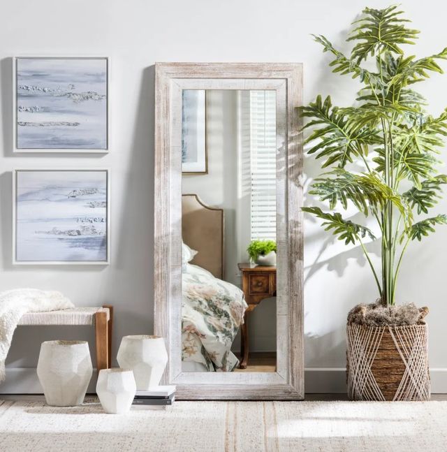 Crestview Collection Carrigan White Mirror-1