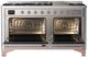 Ilve® Majestic III 60" Stainless Steel Pro Style Dual Fuel Natural Gas Range with Triple Glass Door and Copper Trim-1