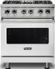Viking® 5 Series 30" Stainless Steel Pro Style Dual Fuel Range-0