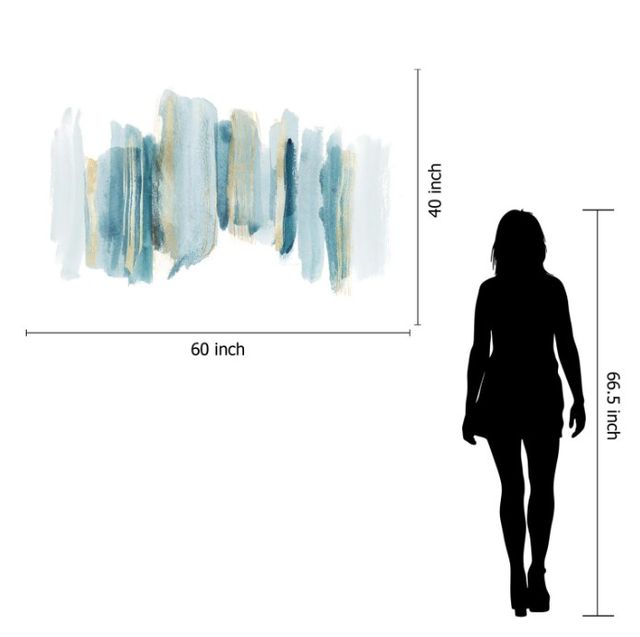 Classy Art Abstract 1 Tempered Glass with Foil Wall Art-2