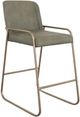 International Furniture Direct Seating Gold/Green 30" Upholstered Barstool-0