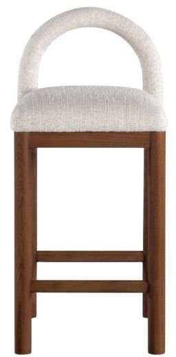 Meridian Furniture Conrad Brown Beige/Walnut Counter Stool-1