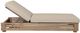 Armen Living Vivid Brown/Taupe Olefin/Wood Outdoor Chaise Lounge-4