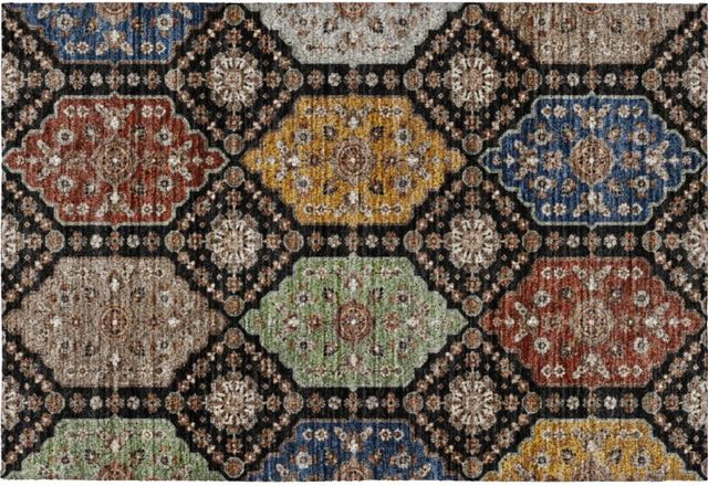 Dalyn™ Rug Company Silk Road SR7 Black 5'x8' Area Rug-1
