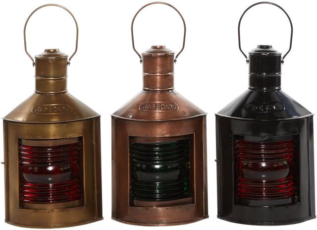 Deco Marche 3-Piece Multi Colored Lantern Set-0