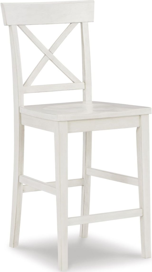 Signature Design by Ashley® Stuven 5-Piece White Counter Height Dining Set-2