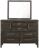 New Classic® Home Furnishings Andover 5-Piece Nutmeg Queen Panel Bedroom Set with Two Nightstands-3