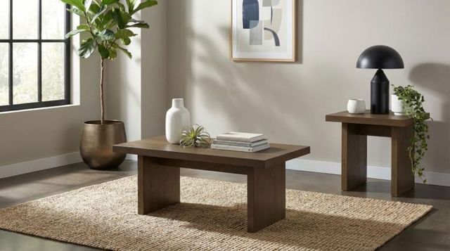 Coaster® Decker 2-Piece Walnut Occasional Table Set-1