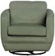 LH Home Feather Baltimo Fern Green/Matte Black Swivel Glider Chair-3