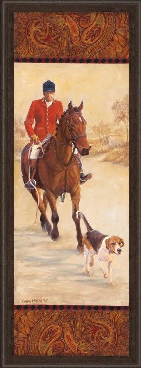Classy Art On The Hunt I By Linda Wacaster Wall Art-1