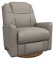 La-Z-Boy® Sparrow Dove Gray Leather Manual Swivel Gliding Recliner-0
